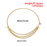 Multilayer Metal Waist Chain Retro Sexy Hot Girl Body Chain