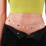 Multilayer Metal Waist Chain Retro Sexy Hot Girl Body Chain
