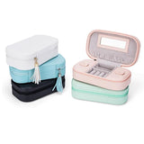 Portable Rectangle Jewelry Box Tassel Earrings Storage