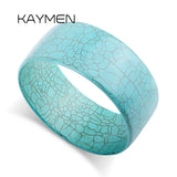 Chunky Turquoise Bangle Bracelet for Women