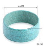 Chunky Turquoise Bangle Bracelet for Women