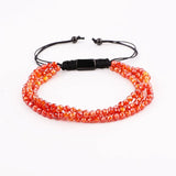 Faceted Gemstone Beads Triple Strand Bracelet, Jewelry Gift