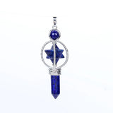 Natural Stone Lapis Lazuli Pendulum Reiki Healing Pendant