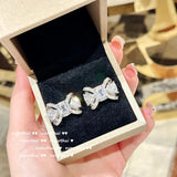925 Silver Crystal Bowknot Jewelry Set for Women