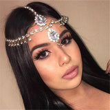 Rhinestone Brow Chain Bridal Crystal Hair Accessory