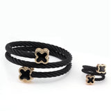 Stainless Steel Open Cuff Bracelets Chain Link Wrap Sporty Men Women Gift
