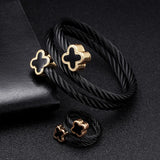 Stainless Steel Open Cuff Bracelets Chain Link Wrap Sporty Men Women Gift