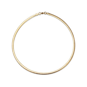 Gold-Color Chunky Collar Choker Necklace For Women