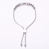 Adjustable Zircon Strand Beaded Bracelet for Women's Gift