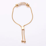 Adjustable Zircon Strand Beaded Bracelet for Women's Gift