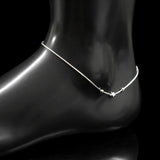 Sterling Silver Bead Pendant Anklets Foot Chain Bracelets Women Gift
