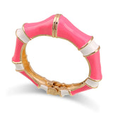 Colorful Bangle Cuff Bracelet Enamel Bamboo Bangle for Women Girls