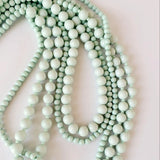 Elegant Mint Beaded Necklace