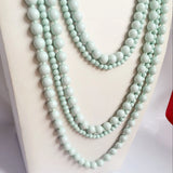 Elegant Mint Beaded Necklace