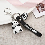 Stereo Dinosaur Keychain Key ring Panda Koala Fox Multiple Animal Keychain