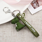 Stereo Dinosaur Keychain Key ring Panda Koala Fox Multiple Animal Keychain