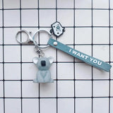 Stereo Dinosaur Keychain Key ring Panda Koala Fox Multiple Animal Keychain