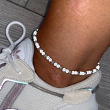 Summer Turtle Pearl Bead Anklet Bracelet Women Jewelry Gift