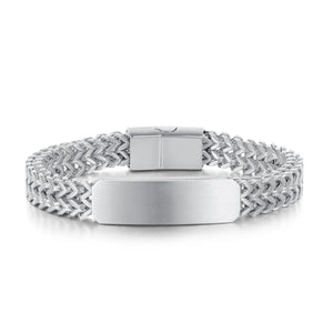 Symmetry Stainless Steel Chain Link Bracelets Men Women