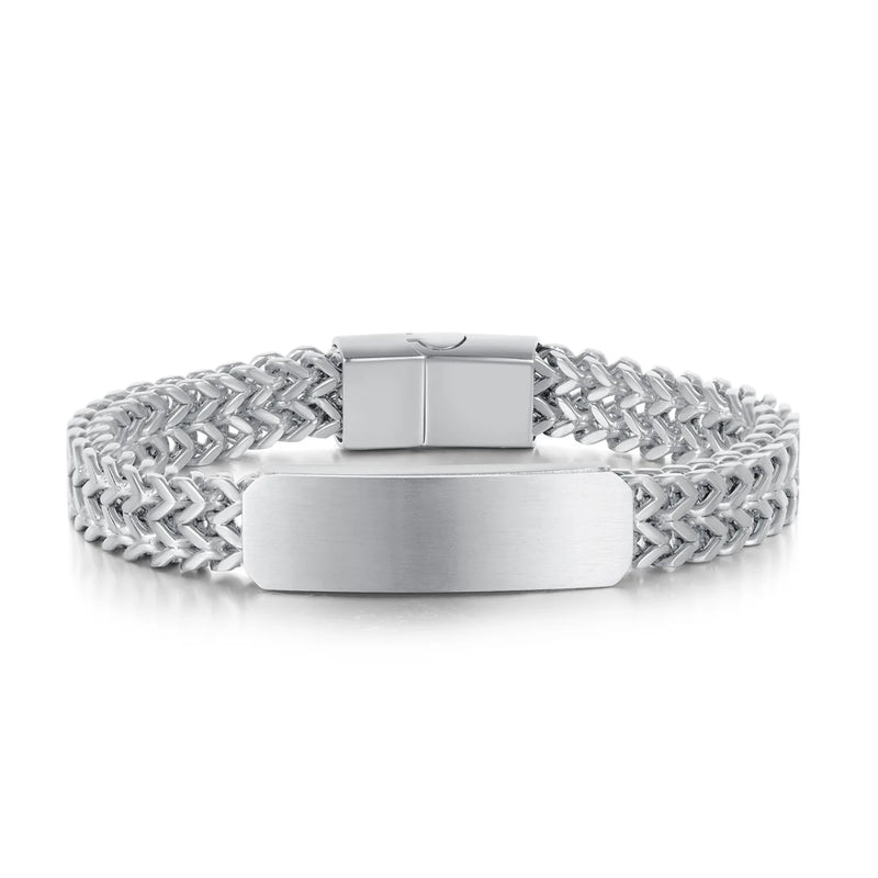Symmetry Stainless Steel Chain Link Bracelets Men Women