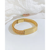 Symmetry Stainless Steel Chain Link Bracelets Men Women