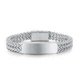 Symmetry Stainless Steel Chain Link Bracelets Men Women