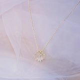 Zircon Fishtail Necklace Pendant for Women