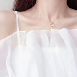 Zircon Fishtail Necklace Pendant for Women