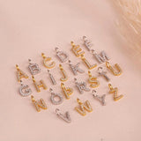 Temperament Stainless Steel Heart A-Z Letter Pendant Necklace