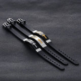Titanium Steel Silicone Belt Buckle Bracelet Men's Jewelry