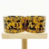 Tortoiseshell Cuff Bangles Bracelets With Flowers