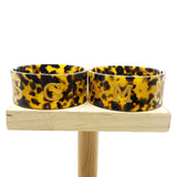 Tortoiseshell Cuff Bangles with Flowers - Island Names Bracelets