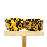 Tortoiseshell Cuff Bangles with Flowers - Island Names Bracelets