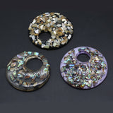 Resin Shell Pendant Big Hole Beads Charms for DIY Necklace Earring Making