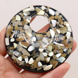 Resin Shell Pendant Big Hole Beads Charms for DIY Necklace Earring Making