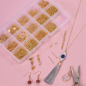 DIY Earring Accessories Kit: Various Materials Boxed