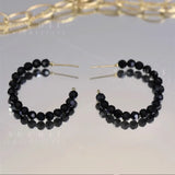 S925 Silver Needle Crystal Round Earrings Female Jewelry Gift