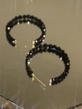 S925 Silver Needle Crystal Round Earrings Female Jewelry Gift