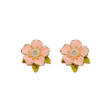 Delicate Flower Stamens Pearl Earrings Wedding Party