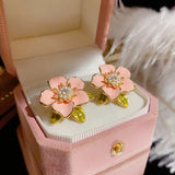 Delicate Flower Stamens Pearl Earrings Wedding Party
