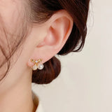High-end Cubic Zircon Pearl Earrings for Women