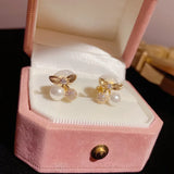 High-end Cubic Zircon Pearl Earrings for Women