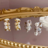 High-end Cubic Zircon Pearl Earrings for Women