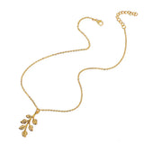 Maple Leaf Necklace Leaf Pendant Charm Chain Necklace For Women Men Gift