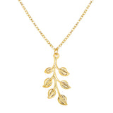 Maple Leaf Necklace Leaf Pendant Charm Chain Necklace For Women Men Gift
