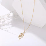 Maple Leaf Necklace Leaf Pendant Charm Chain Necklace For Women Men Gift