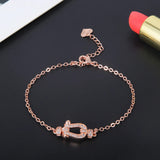 Gold-Plated Copper Bangle Bracelet For Women