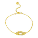 Gold-Plated Copper Bangle Bracelet For Women