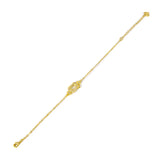 Gold-Plated Copper Bangle Bracelet For Women