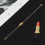 Gold-Plated Copper Bangle Bracelet For Women